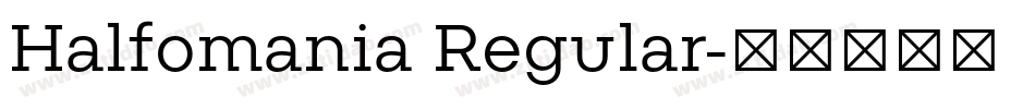 Halfomania Regular字体转换